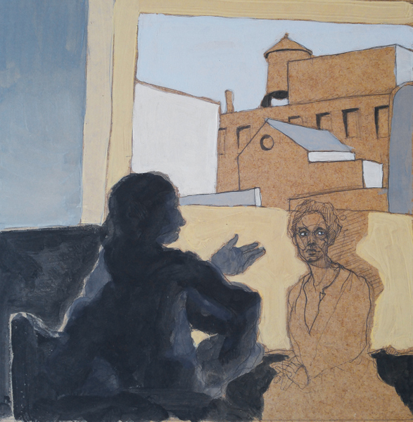 Palabre - 30x30 - tempera